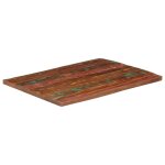 Vidaxl dessus de table 100x80x3, 8cm rectangulaire bois massif r�cup�r�