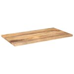 Vidaxl dessus de table 110x70x2, 5cm rectangulaire bois massif manguier