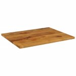 Vidaxl dessus de table 110x80x2, 5cm rectangulaire bois massif manguier