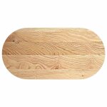 Vidaxl dessus de table 120x60x2 cm bois de ch�ne massif ovale