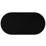 Vidaxl dessus de table 120x60x2 cm bois de chne massif ovale