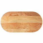Vidaxl dessus de table 120x60x2 cm bois de ch�ne massif ovale