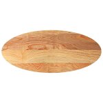 Vidaxl dessus de table 140x60x2 cm bois de chêne massif ovale Vidaxl dessus de table 140x60x2 cm bois de chêne massif ovale