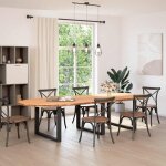 Vidaxl dessus de table 320x120x4 cm bois de chêne massif ovale Vidaxl dessus de table 320x120x4 cm bois de chêne massif ovale