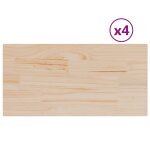 Vidaxl dessus de table 4 pcs 90x45x2, 5cm rectangulaire bois pin massif Vidaxl dessus de table 4 pcs 90x45x2, 5cm rectangulaire bois pin massif