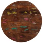 Vidaxl dessus de table � 40x2, 5 cm rond bois massif de r�cup�ration