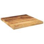 Vidaxl dessus de table 40x40x2, 5 cm carr� bois massif de manguier brut