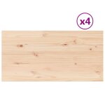 Vidaxl dessus de table 4pcs 100x50x2, 5cm rectangulaire bois pin massif Vidaxl dessus de table 4pcs 100x50x2, 5cm rectangulaire bois pin massif