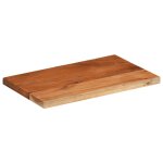 Vidaxl dessus de table 50x20x3, 8 cm rectangulaire bois massif d'acacia