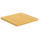 Vidaxl dessus de table 50x50x2, 5 cm bambou
