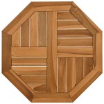 Vidaxl dessus de table 50x50x2, 5 cm octogonal bois de teck massif Vidaxl dessus de table 50x50x2, 5 cm octogonal bois de teck massif