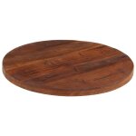 Vidaxl dessus de table  60x2, 5 cm rond bois massif de rcupration