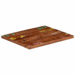 Vidaxl dessus de table 60x50x3, 8 cm rectangulaire bois massif rcupr