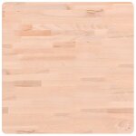 Vidaxl dessus de table 60x60x2, 5 cm carr� bois massif de h�tre