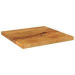 Vidaxl dessus de table 60x60x2, 5 cm carr� bois massif manguier