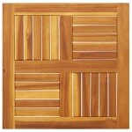 Vidaxl dessus de table 60x60x2 cm carr� bois massif d'acacia