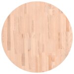 Vidaxl dessus de table �70x2, 5 cm rond bois massif de h�tre