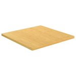 Vidaxl dessus de table 70x70x2, 5 cm bambou