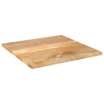 Vidaxl dessus de table 70x70x2, 5 cm carr bois massif manguier