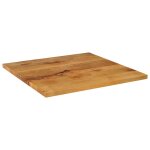 Vidaxl dessus de table 70x70x2, 5 cm carr� bois massif manguier