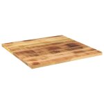 Vidaxl dessus de table 70x70x3, 8 cm carr bois massif de manguier brut