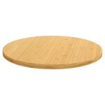 Vidaxl dessus de table �80x2, 5 cm bambou