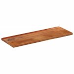 Vidaxl dessus de table 80x20x3, 8 cm rectangulaire bois massif d'acacia