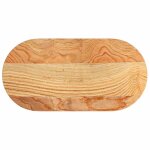 Vidaxl dessus de table 80x40x4 cm bois de chne massif ovale