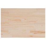 Vidaxl dessus de table 80x50x2, 5 cm rectangulaire bois de pin massif