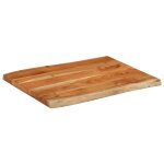 Vidaxl dessus de table 80x60x3, 8 cm rectangulaire bois massif d'acacia