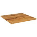 Vidaxl dessus de table 80x80x2, 5 cm carr� bois massif de manguier