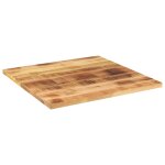 Vidaxl dessus de table 80x80x3, 8 cm carr� bois massif de manguier brut