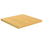 Vidaxl dessus de table 80x80x4 cm bambou