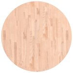 Vidaxl dessus de table �90x1, 5 cm rond bois massif de h�tre