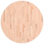 Vidaxl dessus de table �90x2, 5 cm rond bois massif de h�tre