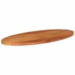 Vidaxl dessus de table 90x40x2, 5 cm ovale bois massif d'acacia