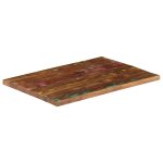 Vidaxl dessus de table 90x50x3, 8 cm rectangulaire bois massif r�cup�r�