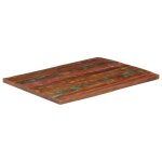 Vidaxl dessus de table 90x80x2, 5 cm rectangulaire bois massif rcupr