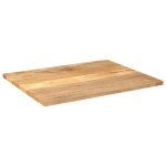Vidaxl dessus de table 90x80x3, 8 cm rectangulaire bois massif manguier