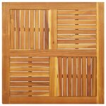Vidaxl dessus de table 90x90x2, 2 cm carr bois massif d'acacia