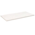 Vidaxl dessus de table blanc 110x55x2, 5 cm bois de pin massif