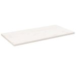 Vidaxl dessus de table blanc 110x60x2, 5 cm bois de pin massif