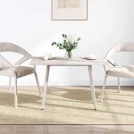 Vidaxl dessus de table blanc 110x60x2, 5 cm bois de pin massif