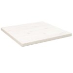 Vidaxl dessus de table blanc 40x40x2, 5 cm bois de pin massif