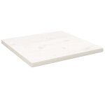 Vidaxl dessus de table blanc 60x60x2, 5 cm bois de pin massif