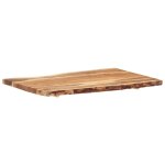 Vidaxl dessus de table bois d'acacia massif 100x(50 - 60)x3, 8 cm