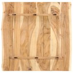 Vidaxl dessus de table bois d'acacia massif 58x(50 - 60)x2, 5 cm