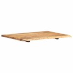 Vidaxl dessus de table bois d'acacia massif 80x(50 - 60)x2, 5 cm