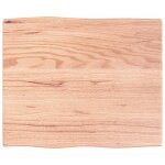 Vidaxl dessus de table bois ch�ne massif trait� bordure assortie