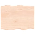 Vidaxl dessus de table bois ch�ne massif non trait� bordure assortie